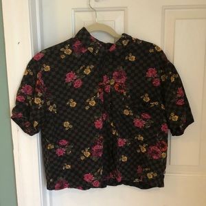 Vans Women’s Floral Crop - Button Up Shirt